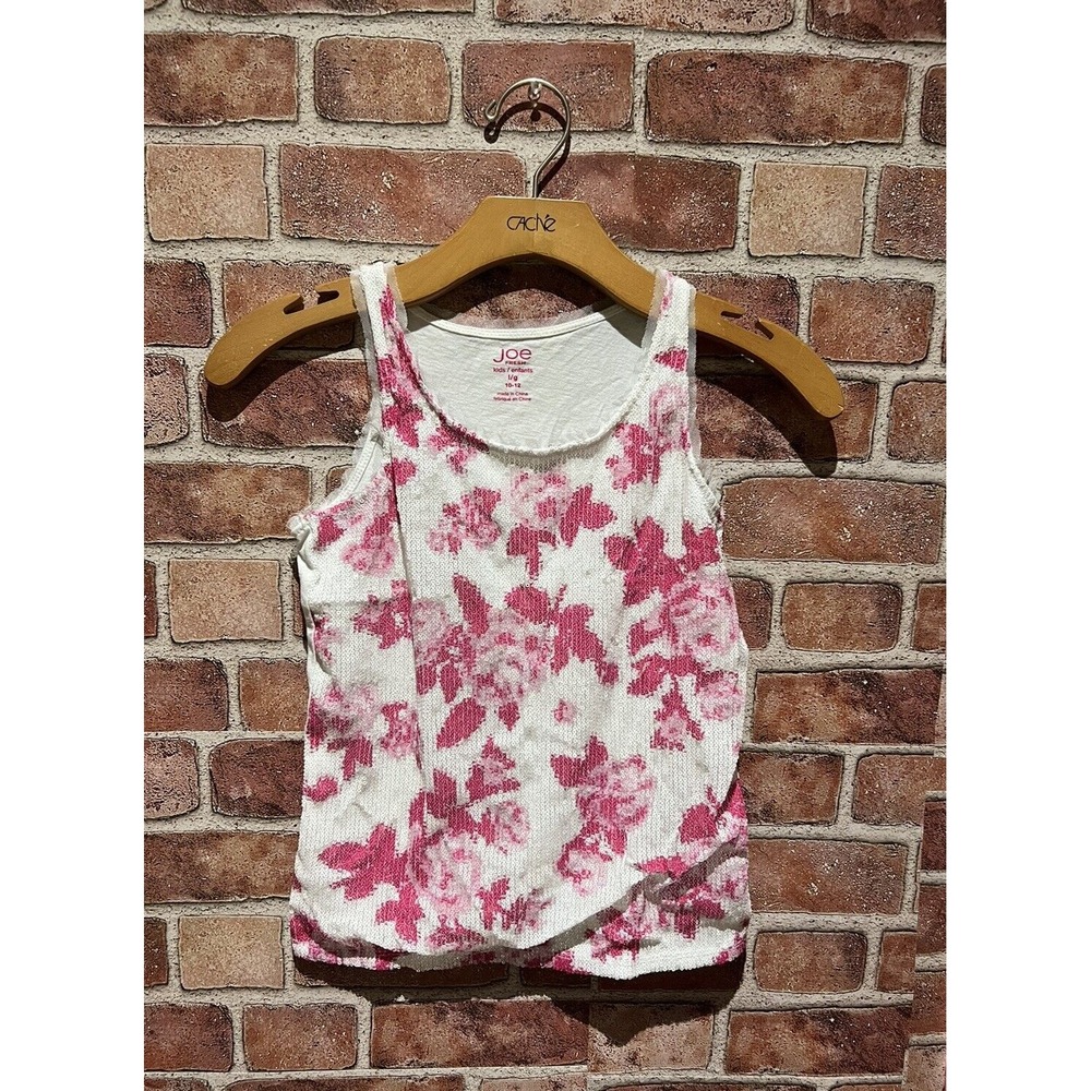 Joe Fresh Kids/Infants Girls 10-12‎ Pink & White Sequin Casual Sleevless Shirt